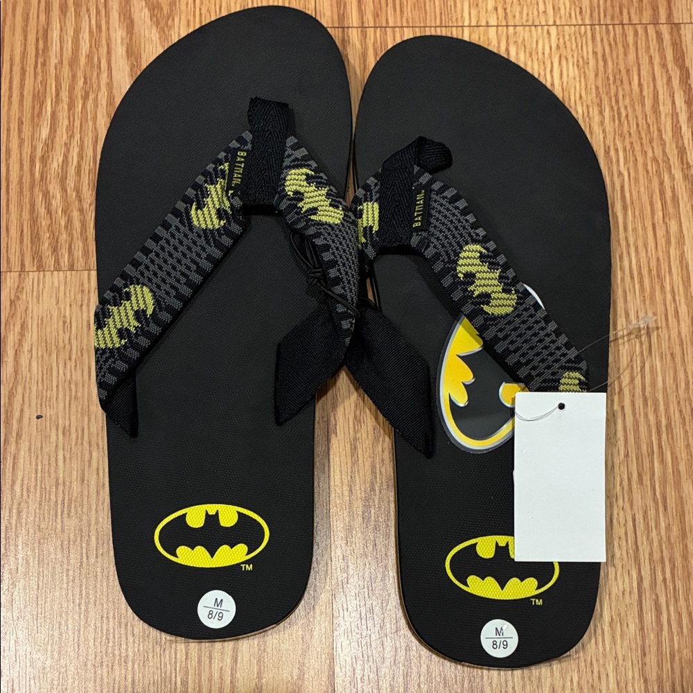 Batman Sandals - Black and Yellow
